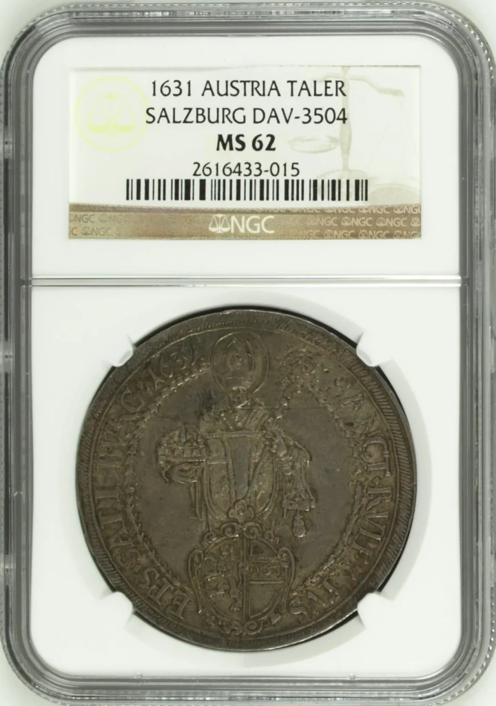 Austria Taler 1631 Salzburg DAV-3504 NGC MS62 0164394