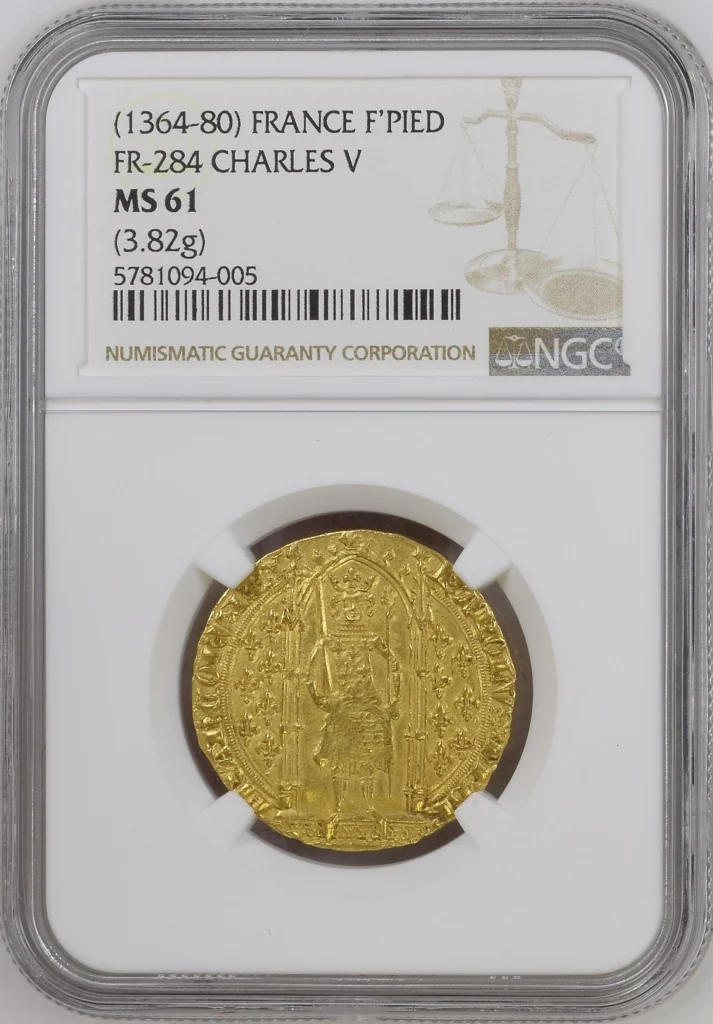 France Franc a pied (1364-80) Fr-284 NGC MS61 0164964