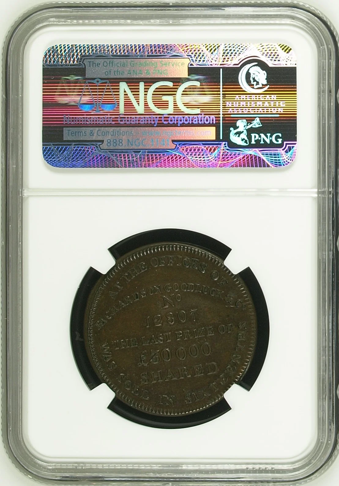 Europe UK (Great Britain) World Coins UK (Great Britain) 1/2 P Token 1795 Middlesex NGC MS62BN 0164870 UK (Great Britain) 1/2 P Token 1795 Middlesex NGC MS62BN 0164870UK (Great Britain) 1/2 P Token 1795 Middlesex NGC MS62BN 0164870 - Image 2