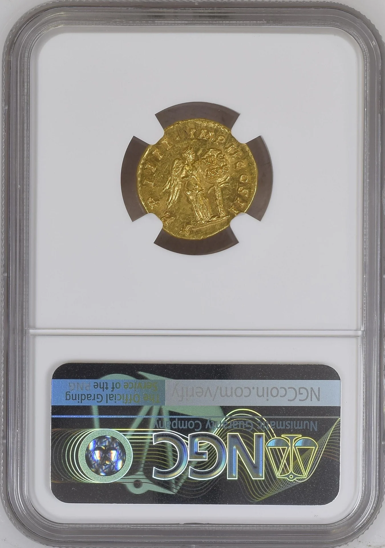 Ancient Coins Roman Imperial Roman Imperial Lucius Verus 161-169 AD AV Aureus NGC Ch MS 0164916 Roman Imperial Lucius Verus 161-169 AD AV Aureus NGC Ch MS 0164916Roman Imperial Lucius Verus 161-169 AD AV Aureus NGC Ch MS 0164916 - Image 2