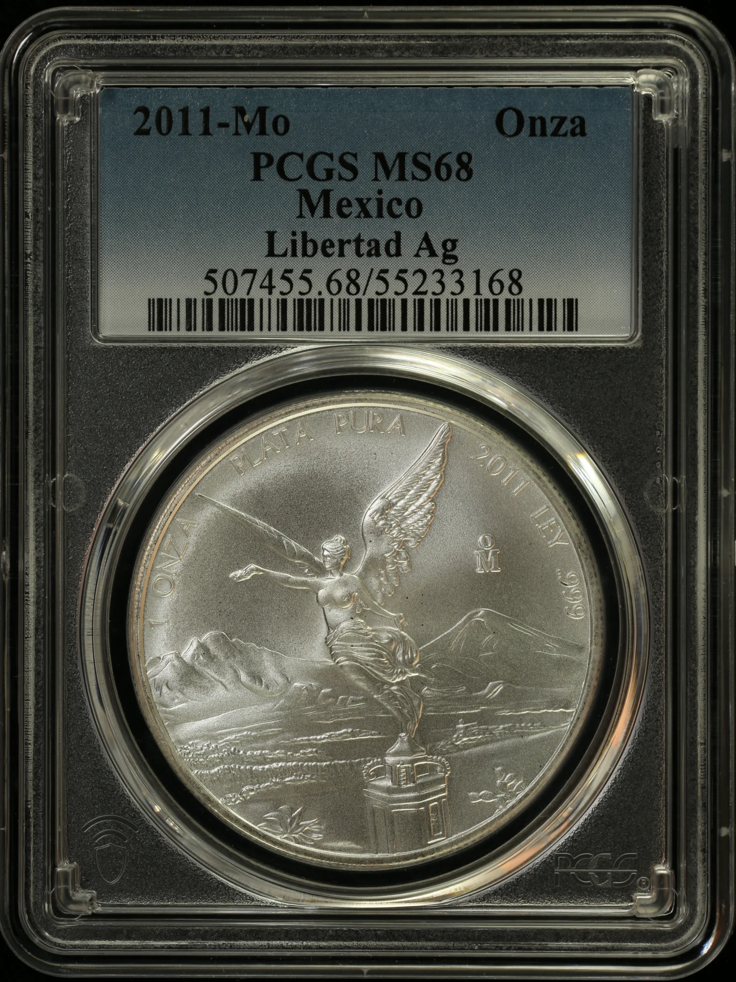 Modern Silver & Minors Onza 2011 Mo PCGS MS68 0164647