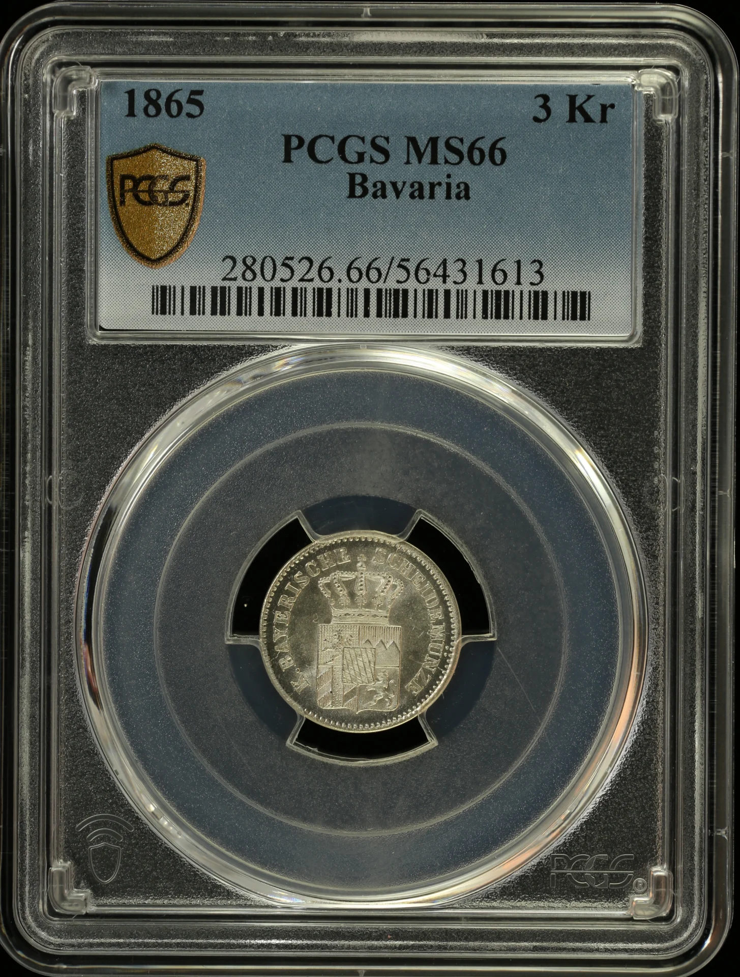 Europe Germany World Coins Germany 3 Kreuzer 1865 Bavaria PCGS MS66 0164362 Germany 3 Kreuzer 1865 Bavaria PCGS MS66 0164362Germany 3 Kreuzer 1865 Bavaria PCGS MS66 0164362