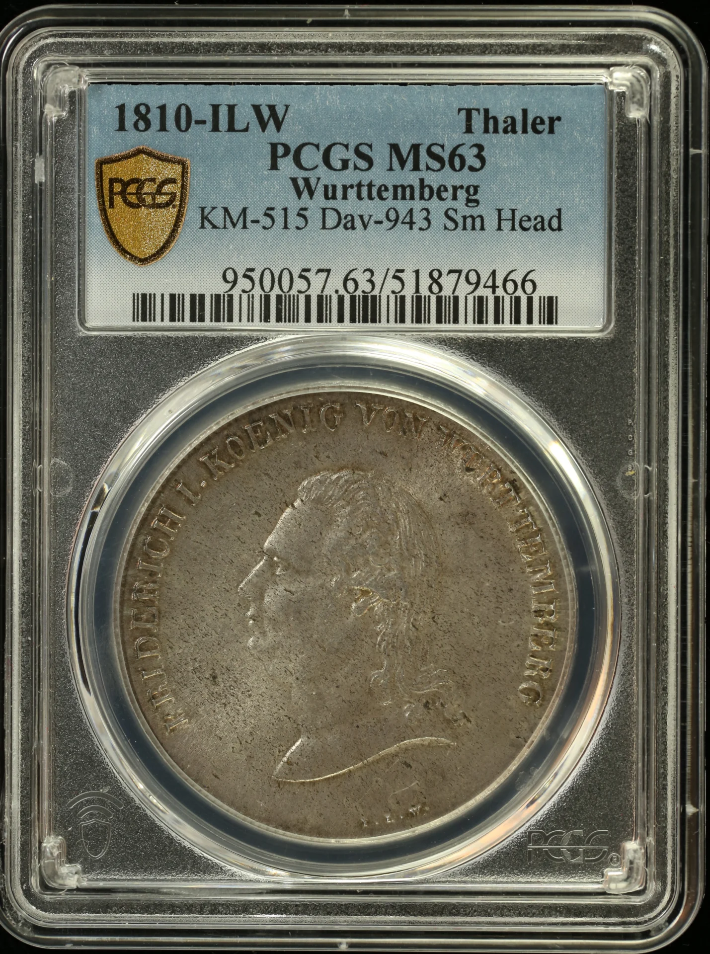 Germany Thaler 1810 ILW KM-515 PCGS MS63 0164605