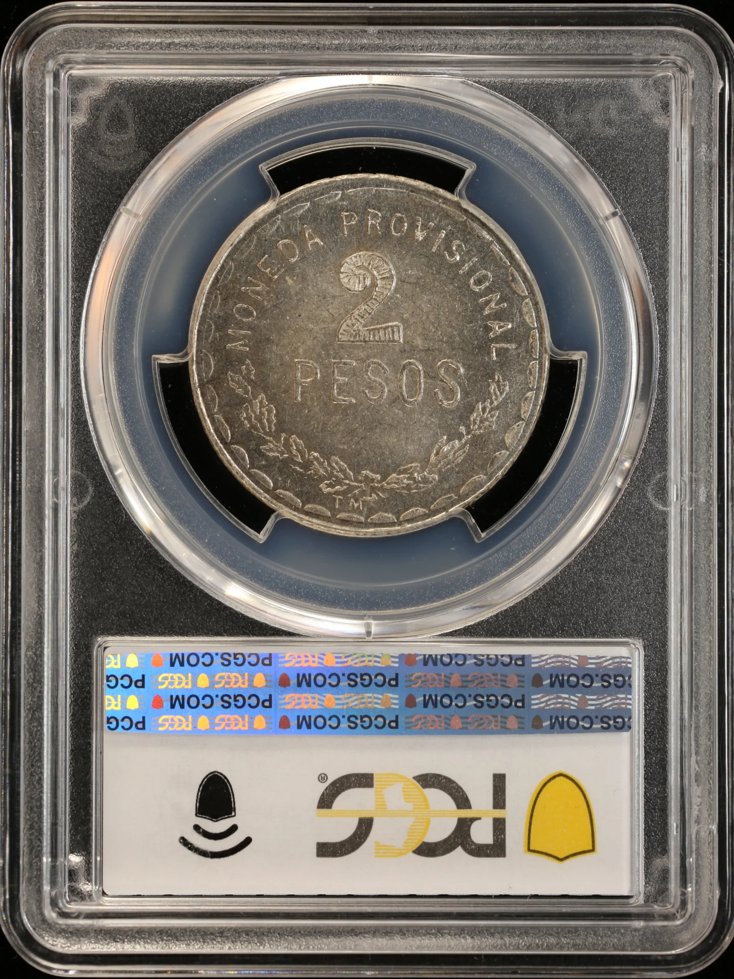 Mexican Coins Oaxaca Revolution Oaxaca 2 Peso 1915 Oaxaca KM-744 PCGS MS64 0164858 Oaxaca 2 Peso 1915 Oaxaca KM-744 PCGS MS64 0164858Oaxaca 2 Peso 1915 Oaxaca KM-744 PCGS MS64 0164858 - Image 2