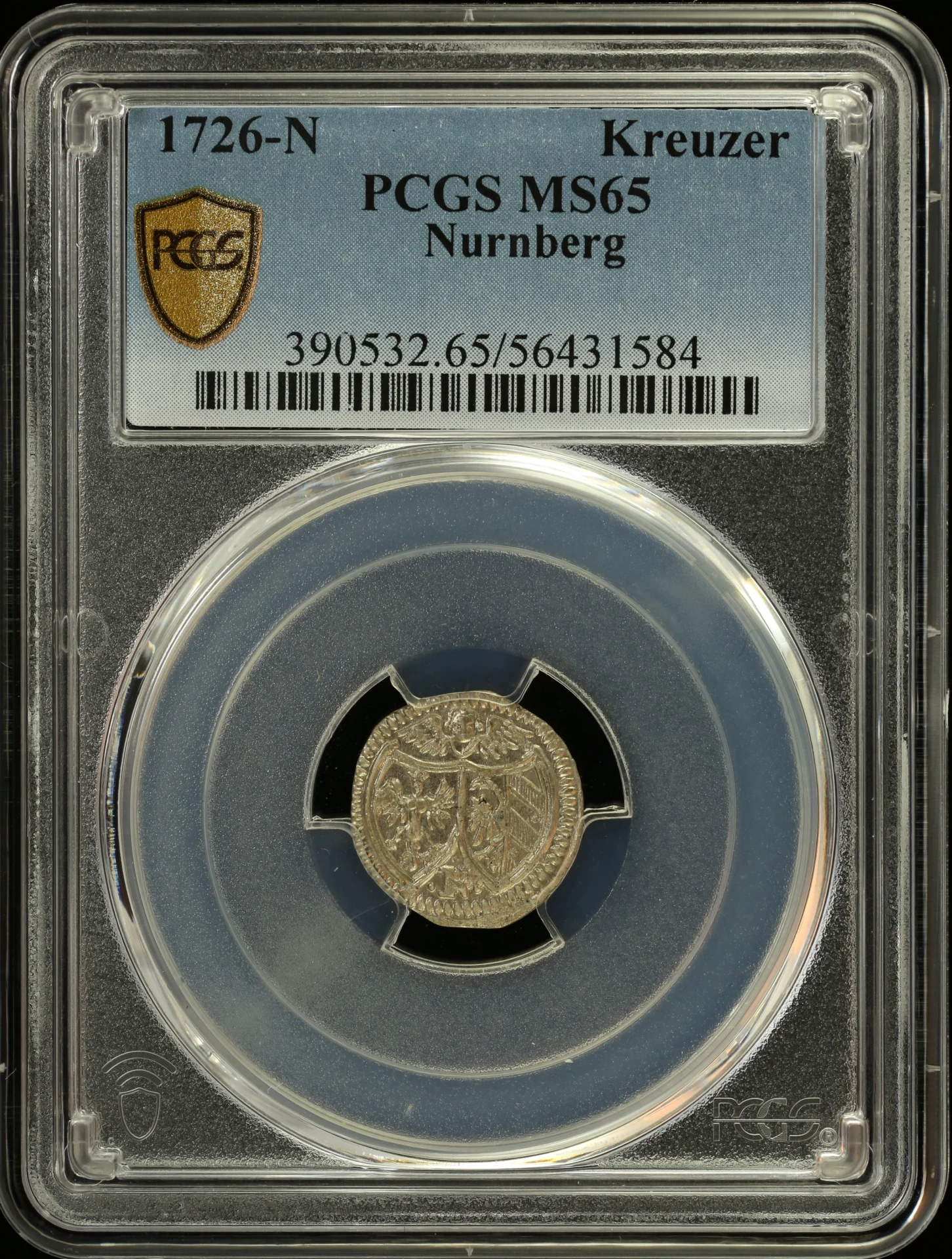 Europe Germany World Coins Germany Kreuzer 1726 Nurnberg N PCGS MS65 0164380 Germany Kreuzer 1726 Nurnberg N PCGS MS65 0164380