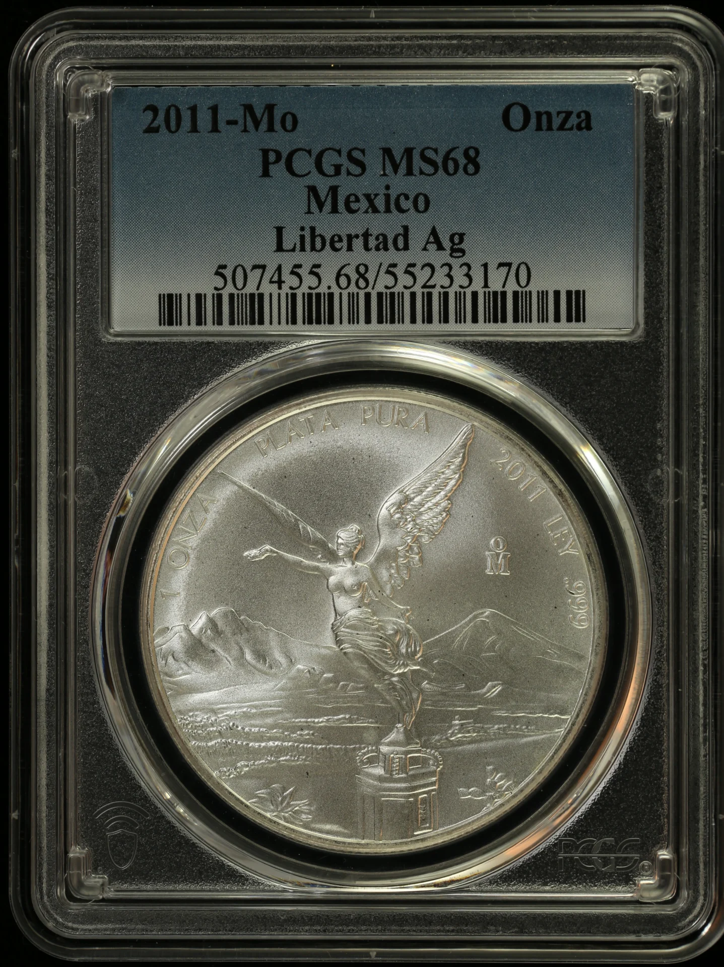 Modern Silver & Minors Onza 2011 Mo PCGS MS68 0164649