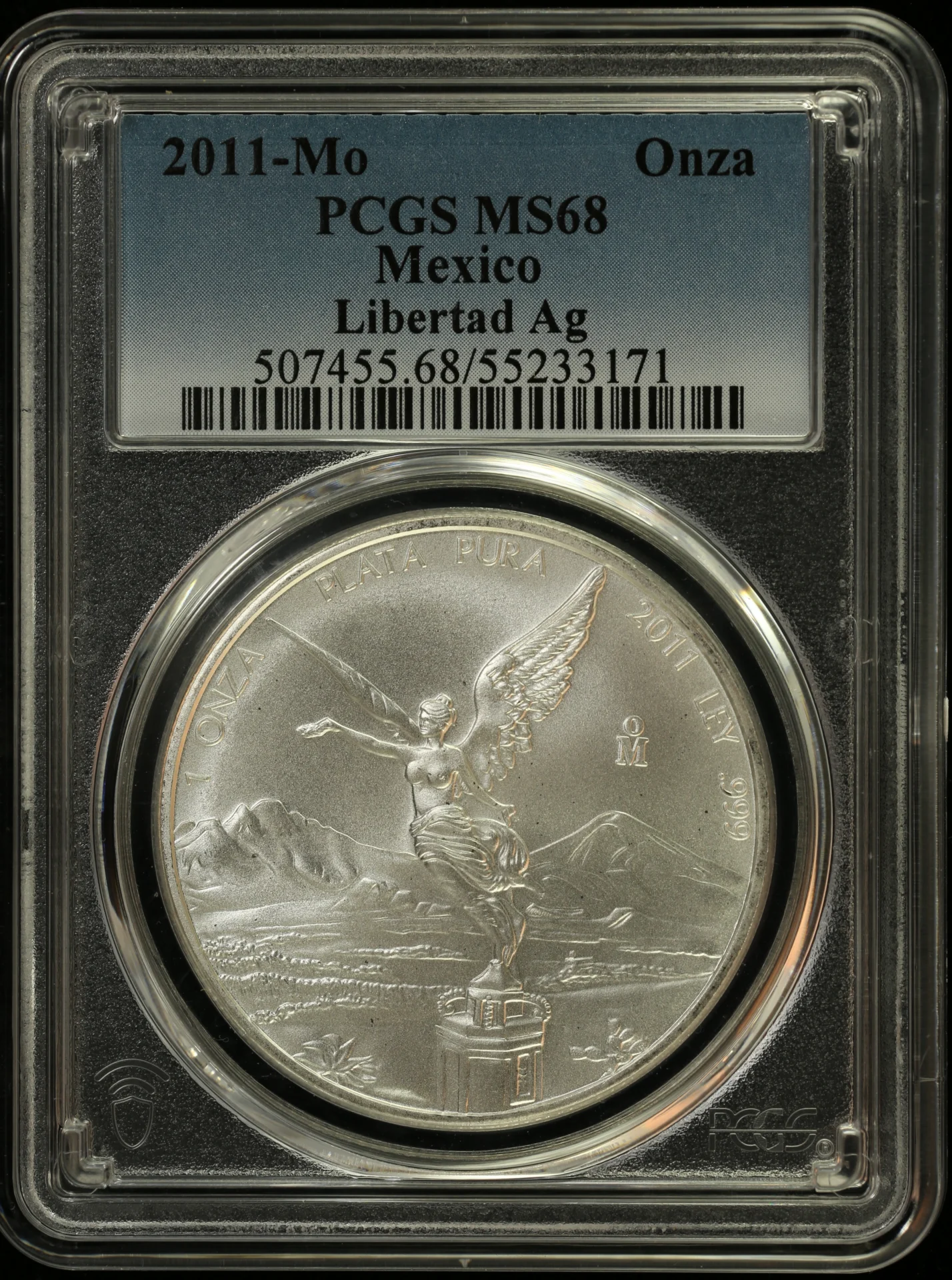 Modern Silver & Minors Onza 2011 Mo PCGS MS68 0164650