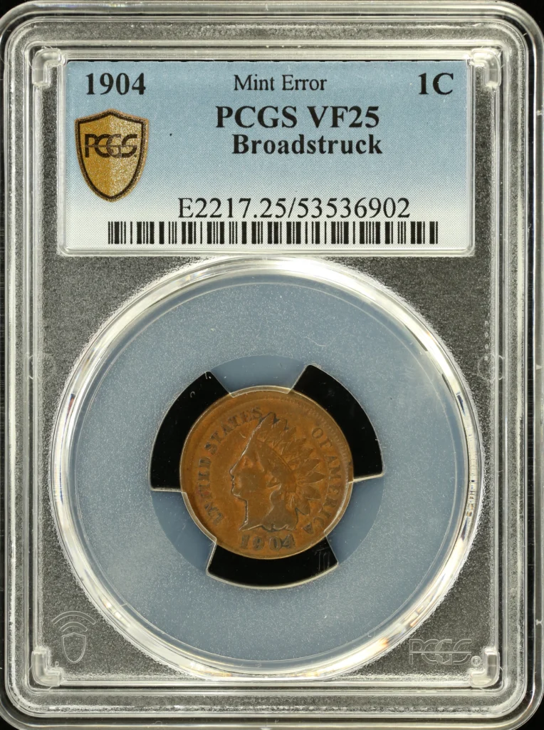 United States Mint Error Cent 1904 PCGS VF25 0164861