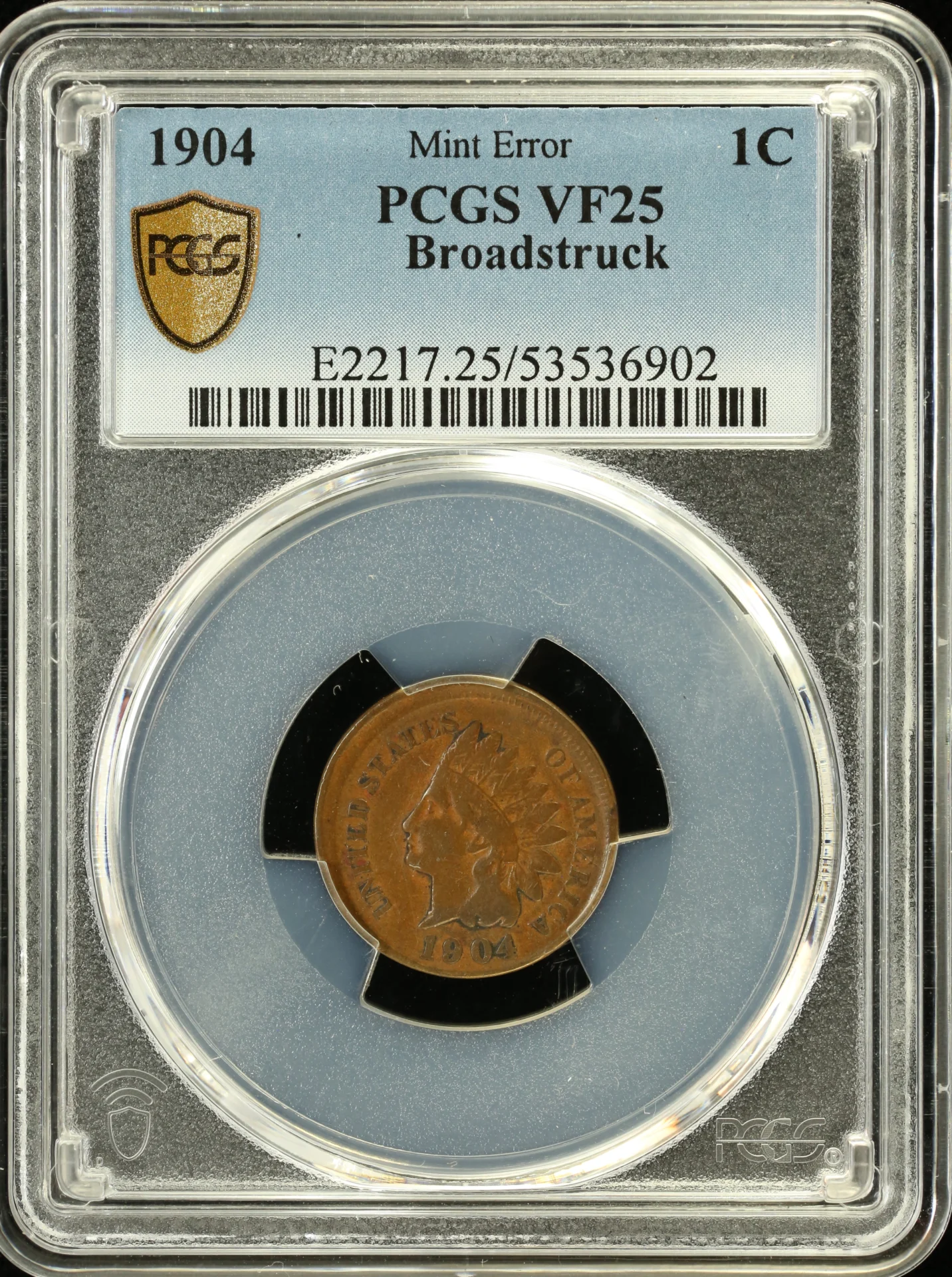 North America United States World Coins United States Mint Error Cent 1904 PCGS VF25 0164861 United States Mint Error Cent 1904 PCGS VF25 0164861