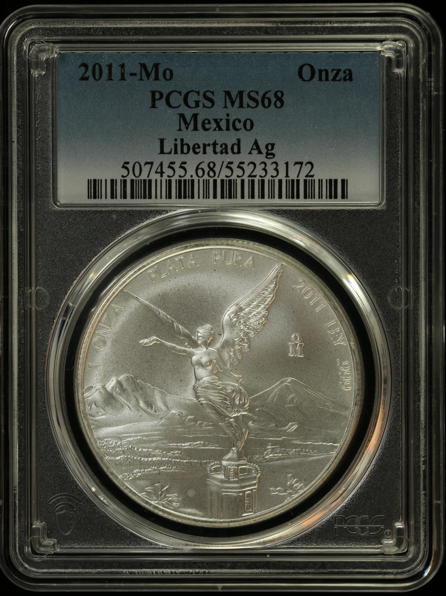 Modern Silver & Minors Onza 2011 Mo PCGS MS68 0164651