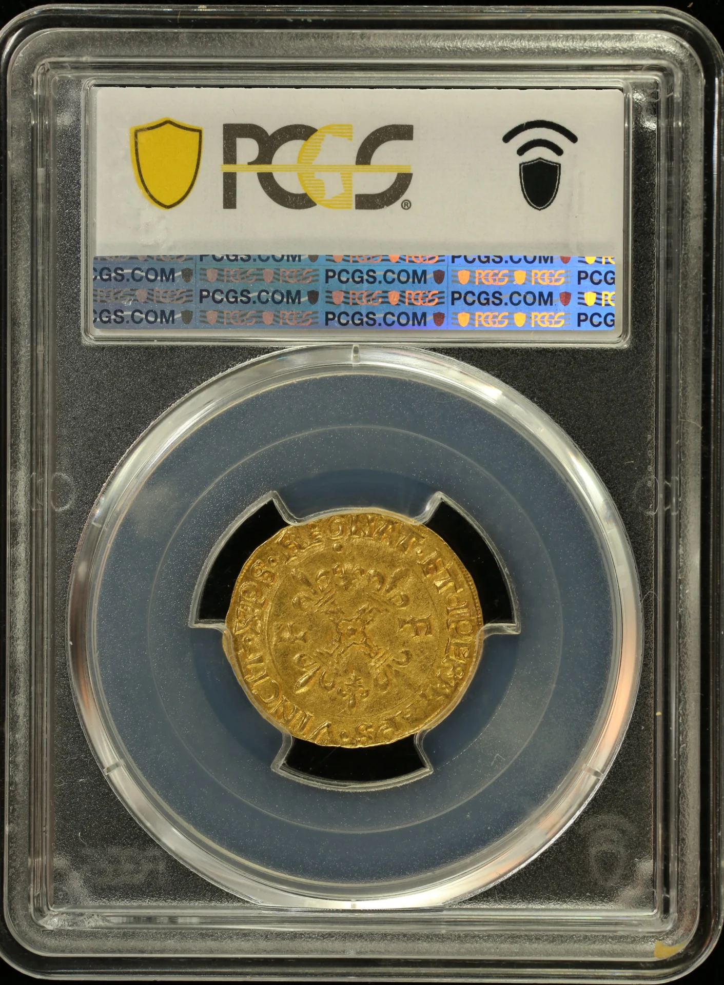 Europe France World Coins France 1/2 Ecu d or (1515-47) Rouen Gad-305 PCGS MS62 0164818 France 1/2 Ecu d or (1515-47) Rouen Gad-305 PCGS MS62 0164818France 1/2 Ecu d or (1515-47) Rouen Gad-305 PCGS MS62 0164818 - Image 2