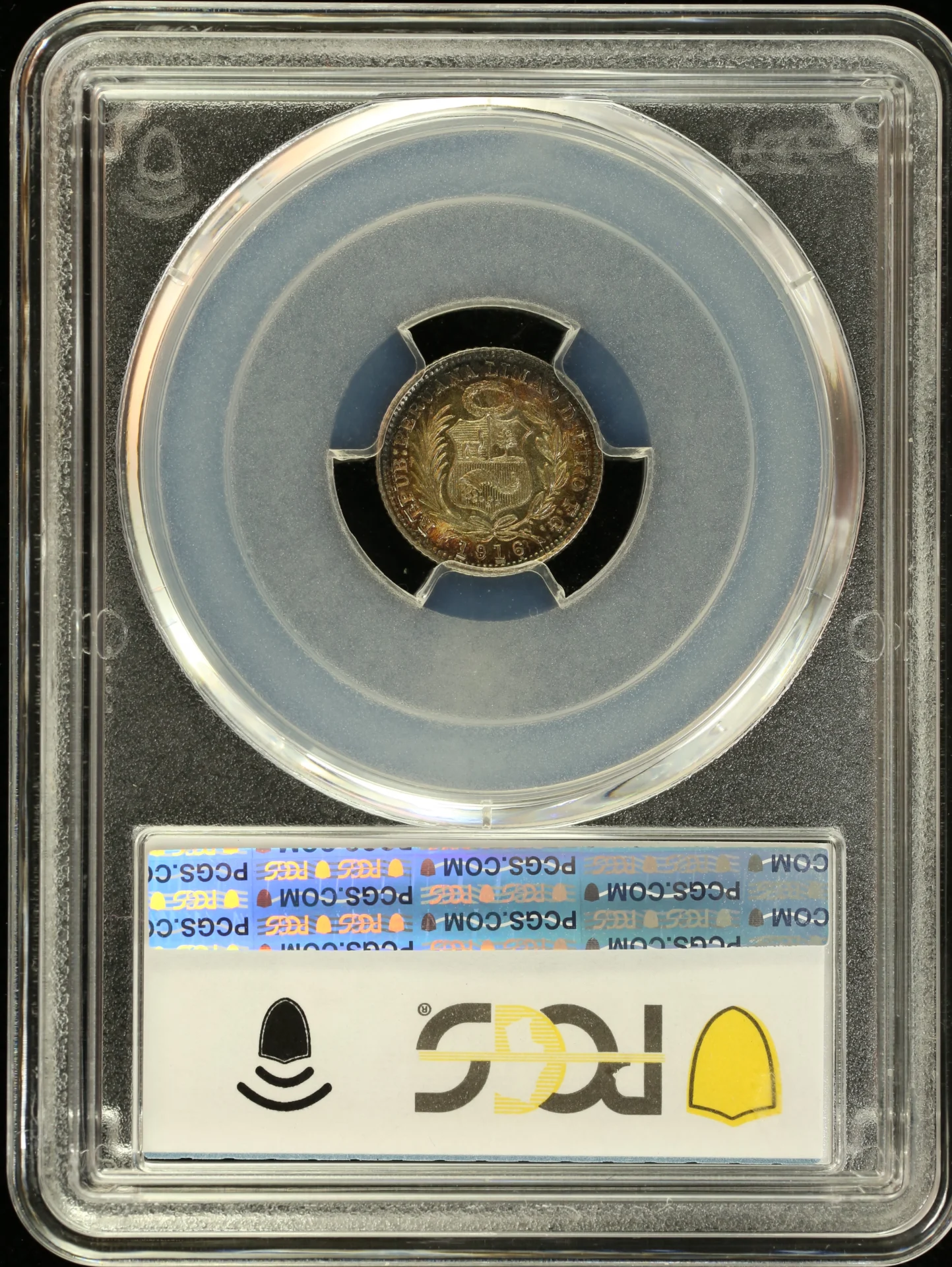Latin American Coins Peru Peru 1/2 Dinero 1916/6 FG KM-206.2 PCGS MS64 0164777 Peru 1/2 Dinero 1916/6 FG KM-206.2 PCGS MS64 0164777Peru 1/2 Dinero 1916/6 FG KM-206.2 PCGS MS64 0164777 - Image 2