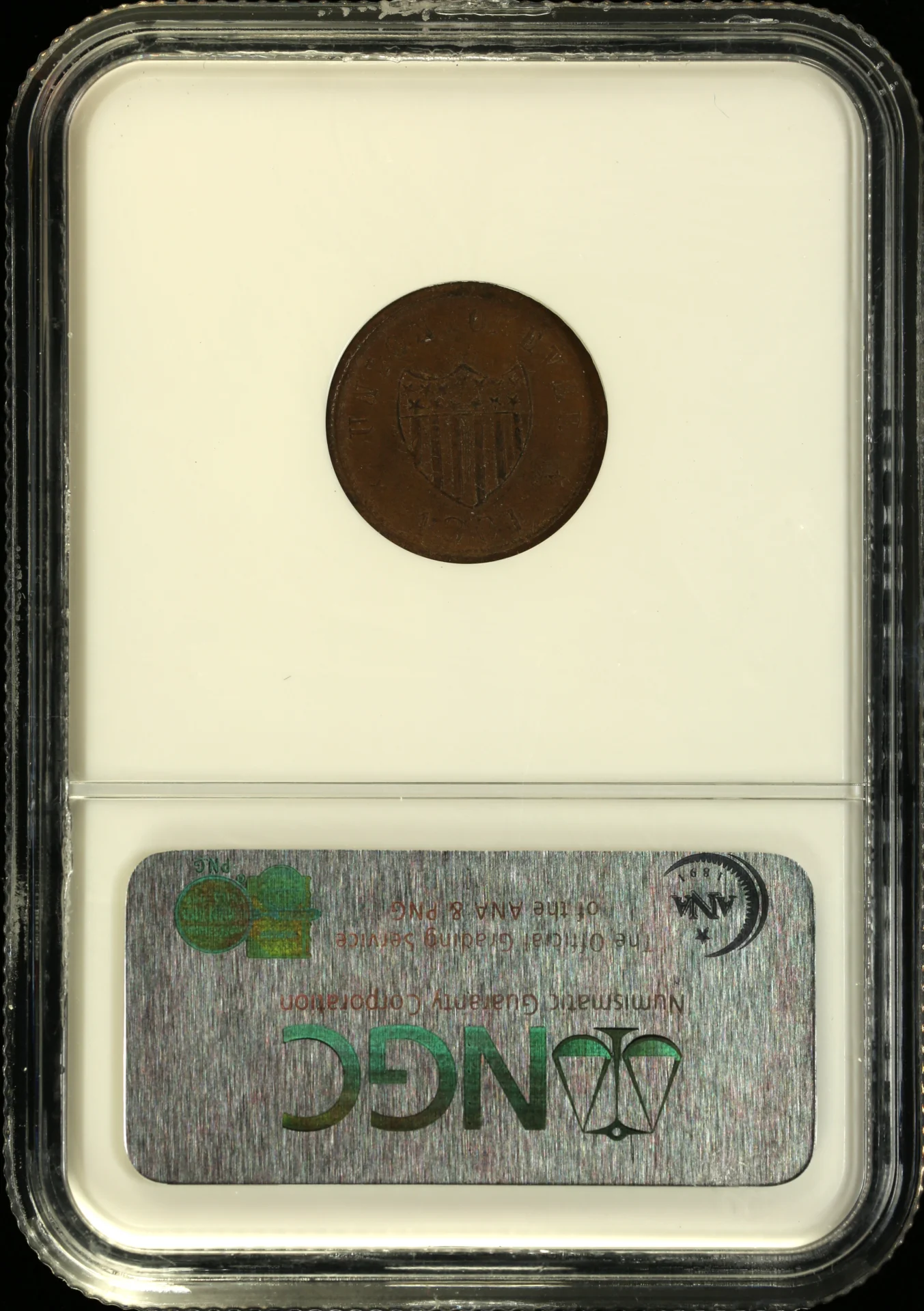North America United States World Coins United States Civil War Token 1864 F-51/342A NGC MS63BN 0164866 United States Civil War Token 1864 F-51/342A NGC MS63BN 0164866United States Civil War Token 1864 F-51/342A NGC MS63BN 0164866 - Image 2