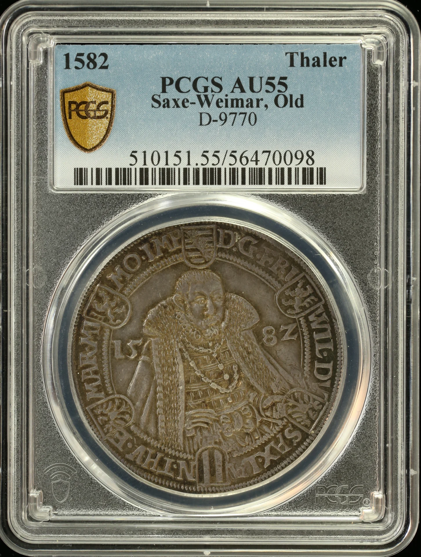 Europe Germany World Coins Germany Thaler 1582 Saxony PCGS AU55 0164574 Germany Thaler 1582 Saxony PCGS AU55 0164574