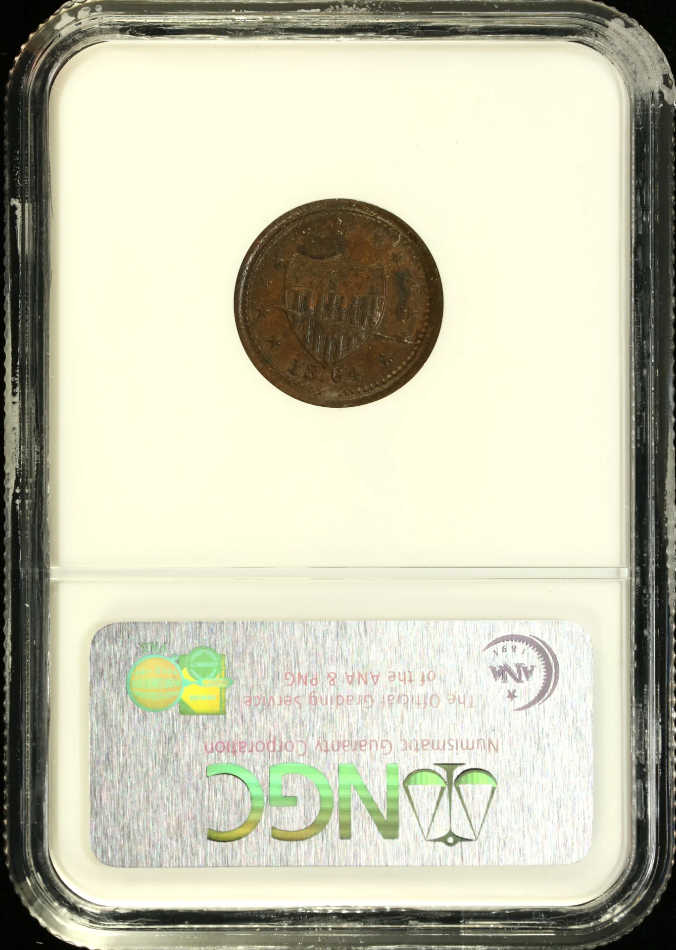 North America United States World Coins United States Civil War Token 1864 F-46/339A NGC MS63BN 0164868 United States Civil War Token 1864 F-46/339A NGC MS63BN 0164868United States Civil War Token 1864 F-46/339A NGC MS63BN 0164868 - Image 2