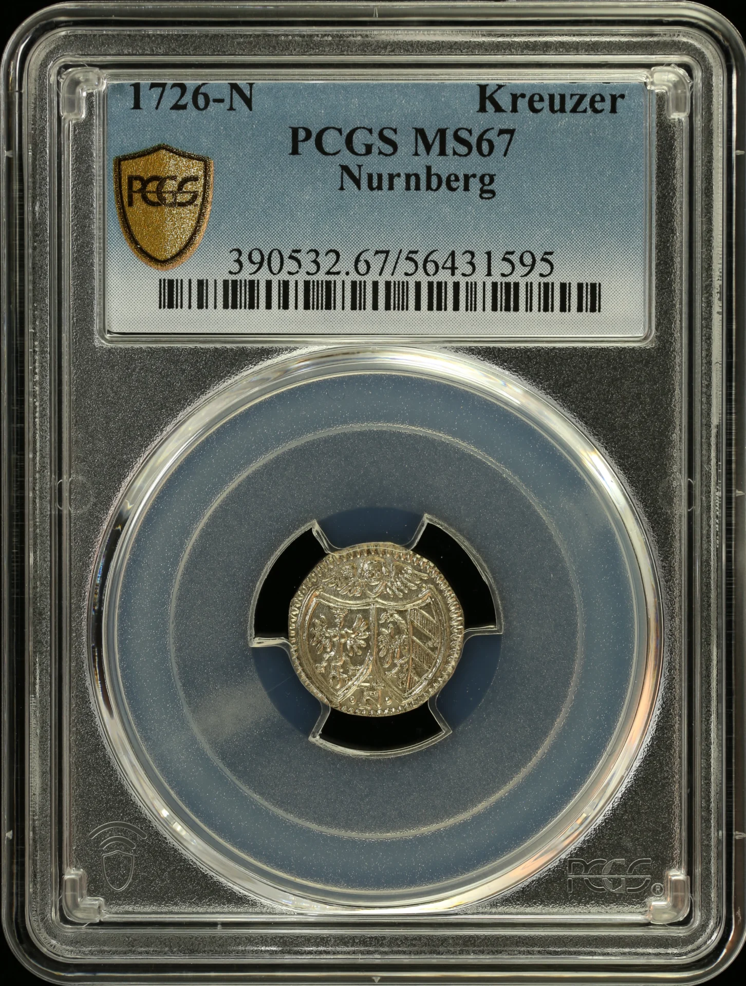 Europe Germany World Coins Germany Kreuzer 1726 Nurnberg N PCGS MS67 0164388 Germany Kreuzer 1726 Nurnberg N PCGS MS67 0164388