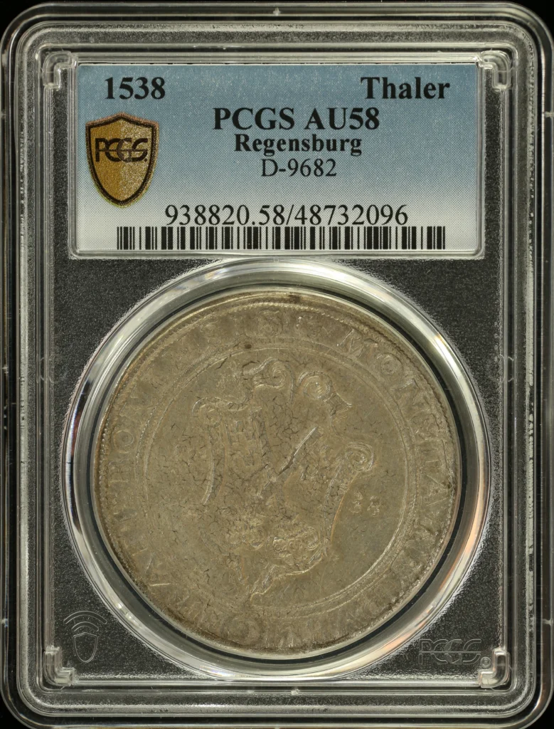 Germany Thaler 1538 Regensburg PCGS AU58 0164578