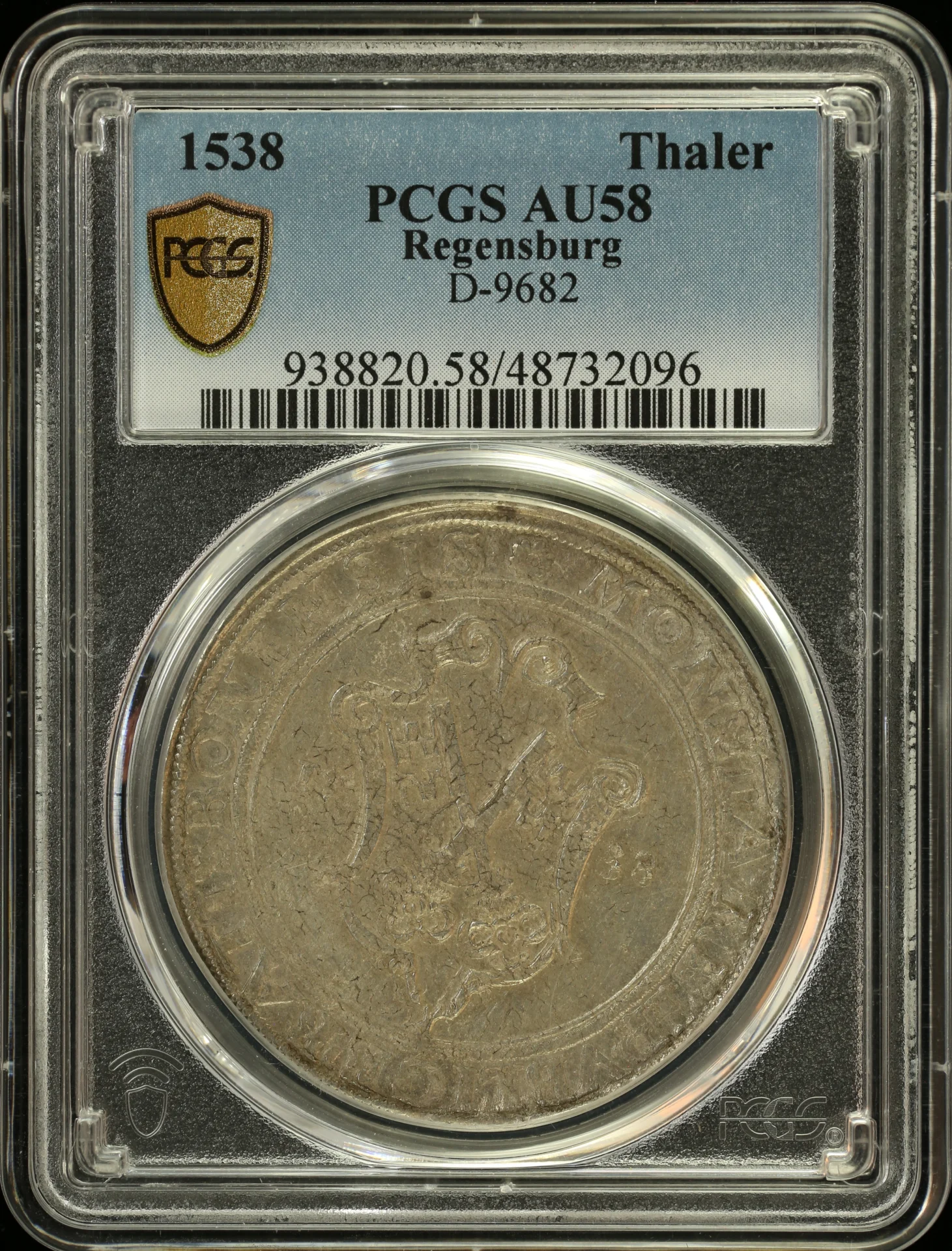 Europe Germany World Coins Germany Thaler 1538 Regensburg PCGS AU58 0164578 Germany Thaler 1538 Regensburg PCGS AU58 0164578
