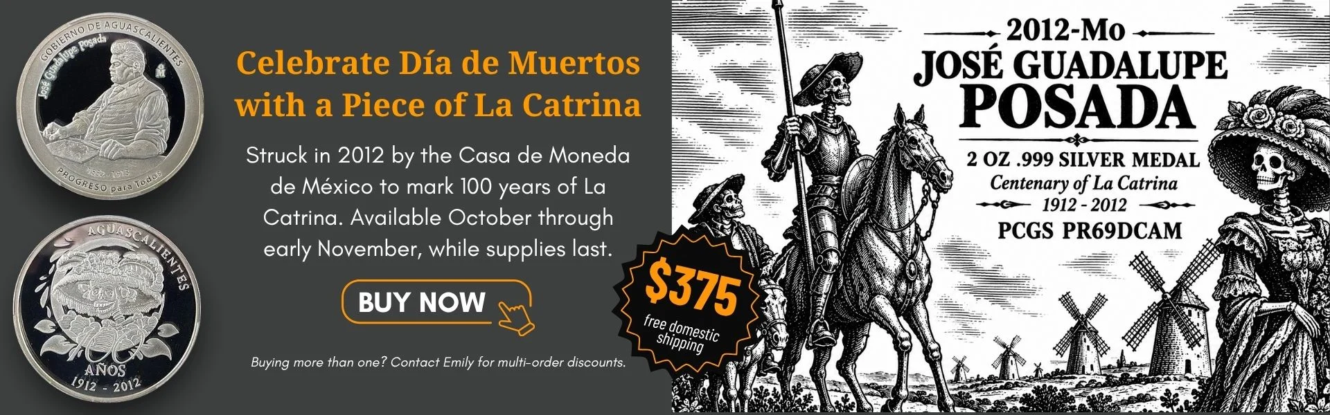 Jose Guadalupe Posada La Catrina Medal